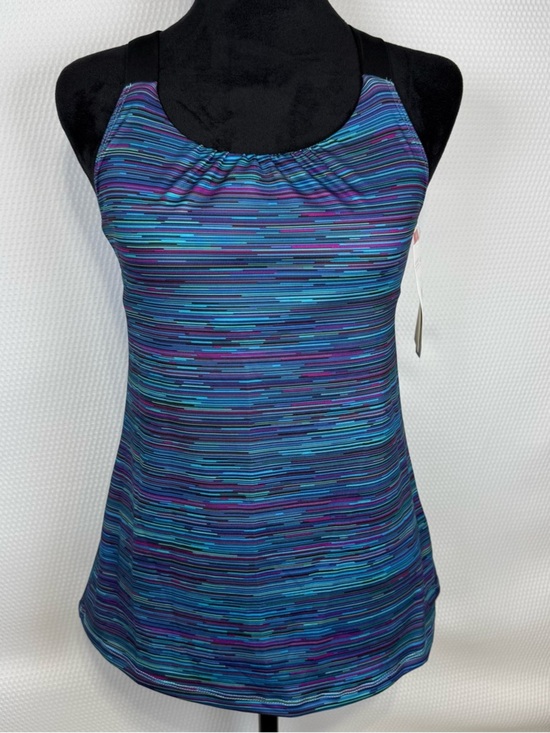 Champion Tops - Champion Duo Dry Small Built-In Bra Athletic Tank Top Blue Purple Space Dye NWT